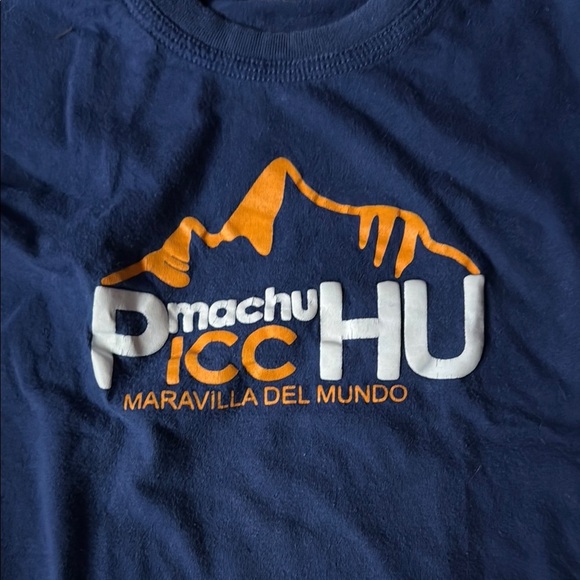 Blue Machu Picchu Kids T-Shirt - Picture 2 of 3